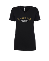 Army & Navy Academy Baseball Short - Womens Vneck