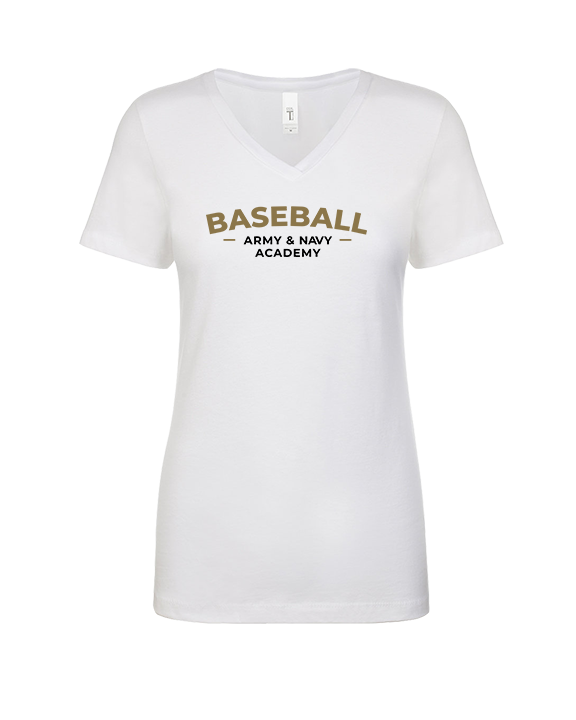 Army & Navy Academy Baseball Short - Womens Vneck