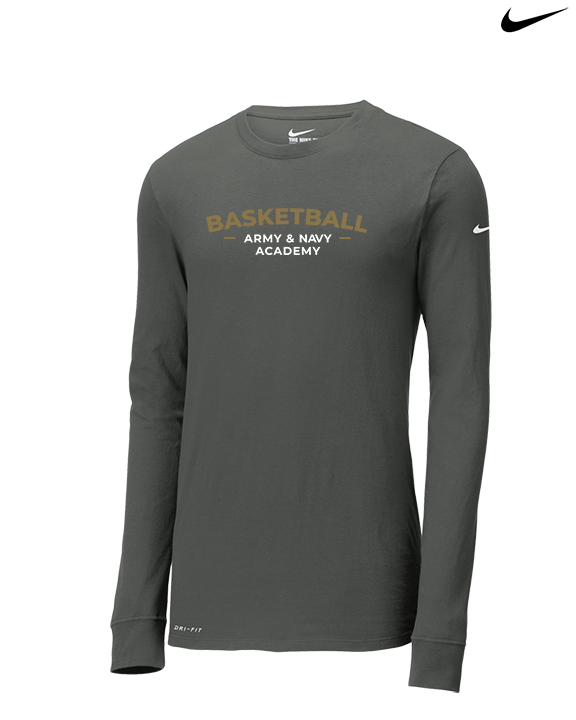 Army & Navy Academy Basketball Short - Mens Nike Longsleeve