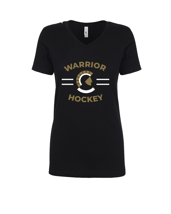 Army & Navy Academy Hockey Curve - Womens V-Neck