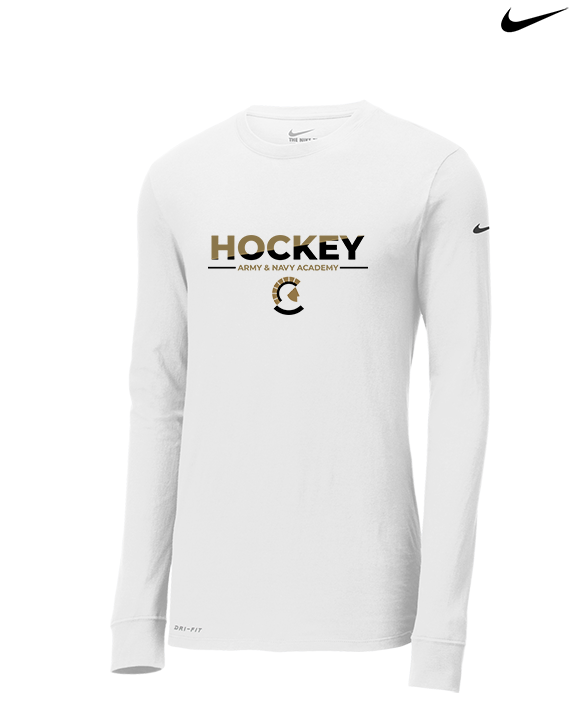 Army & Navy Academy Hockey Cut - Mens Nike Longsleeve