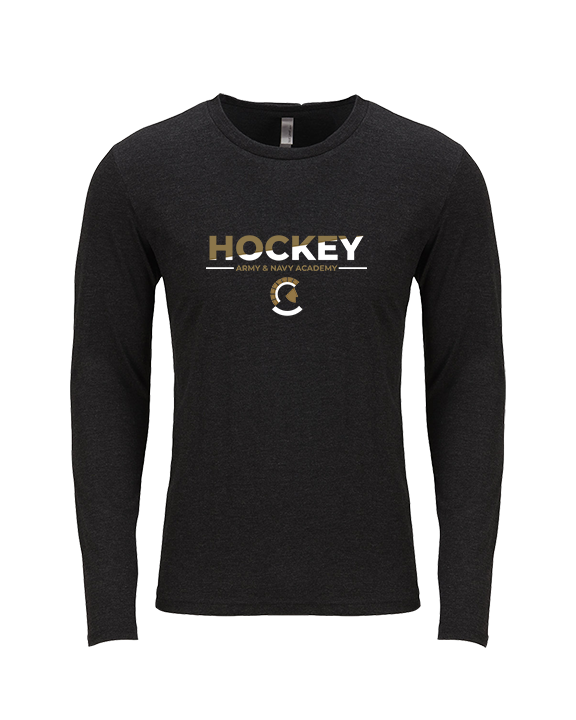 Army & Navy Academy Hockey Cut - Tri-Blend Long Sleeve