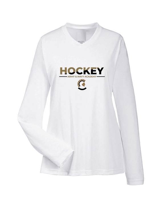 Army & Navy Academy Hockey Cut - Womens Performance Longsleeve
