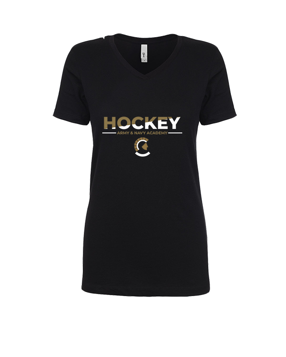 Army & Navy Academy Hockey Cut - Womens Vneck