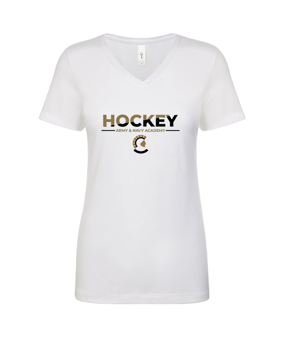 Army & Navy Academy Hockey Cut - Womens Vneck