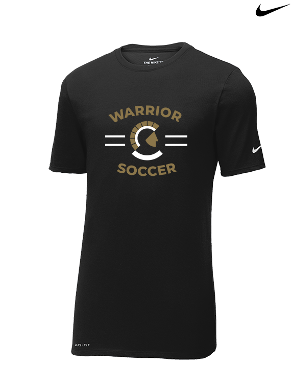 Army & Navy Academy Soccer Curve - Mens Nike Cotton Poly Tee