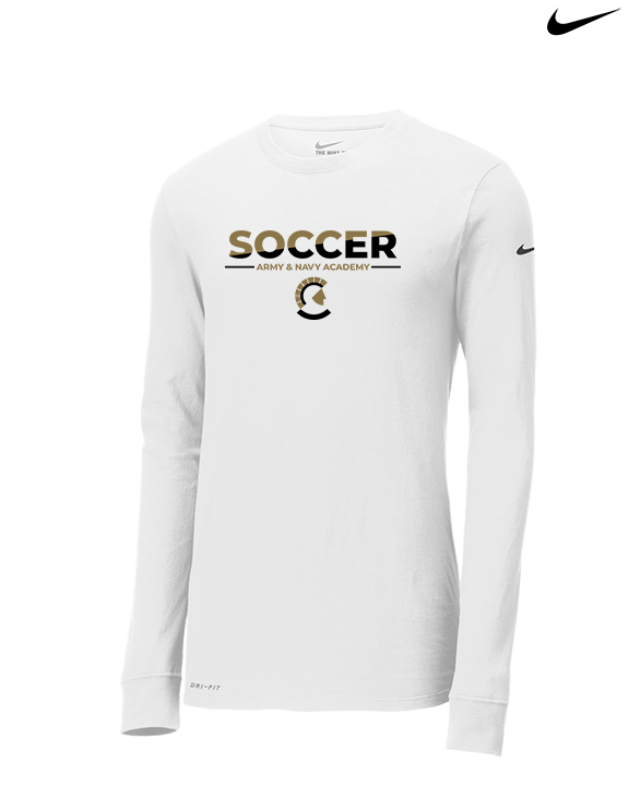 Army & Navy Academy Soccer Cut - Mens Nike Longsleeve