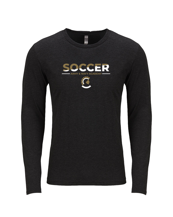 Army & Navy Academy Soccer Cut - Tri-Blend Long Sleeve