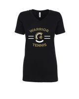 Army & Navy Academy Tennis Curve - Womens V-Neck