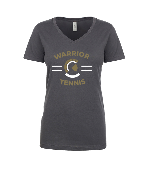 Army & Navy Academy Tennis Curve - Womens V-Neck