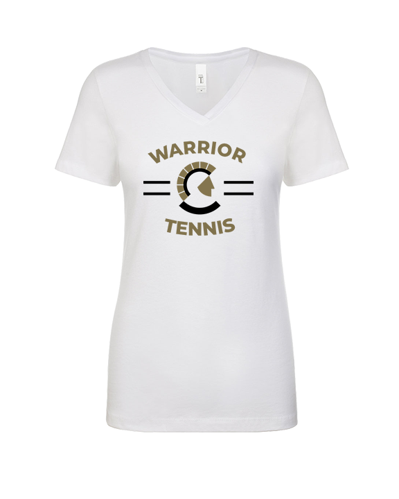 Army & Navy Academy Tennis Curve - Womens V-Neck