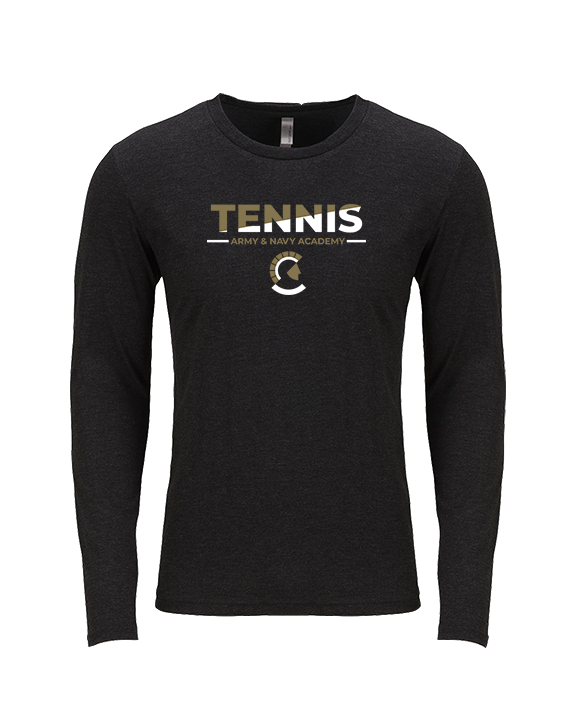 Army & Navy Academy Tennis Cut - Tri-Blend Long Sleeve