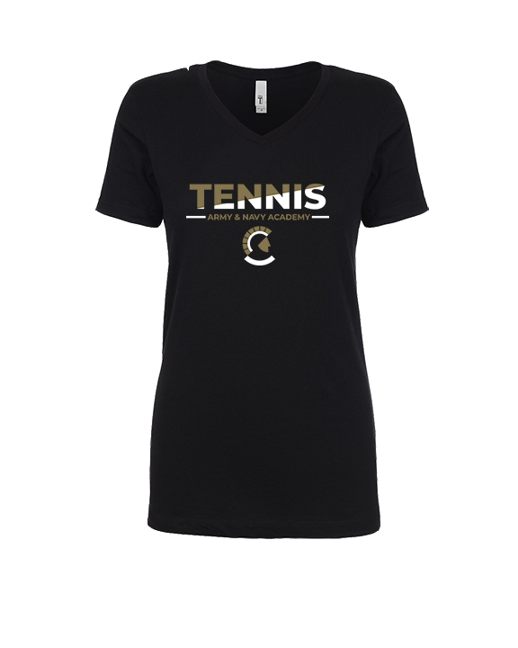 Army & Navy Academy Tennis Cut - Womens Vneck