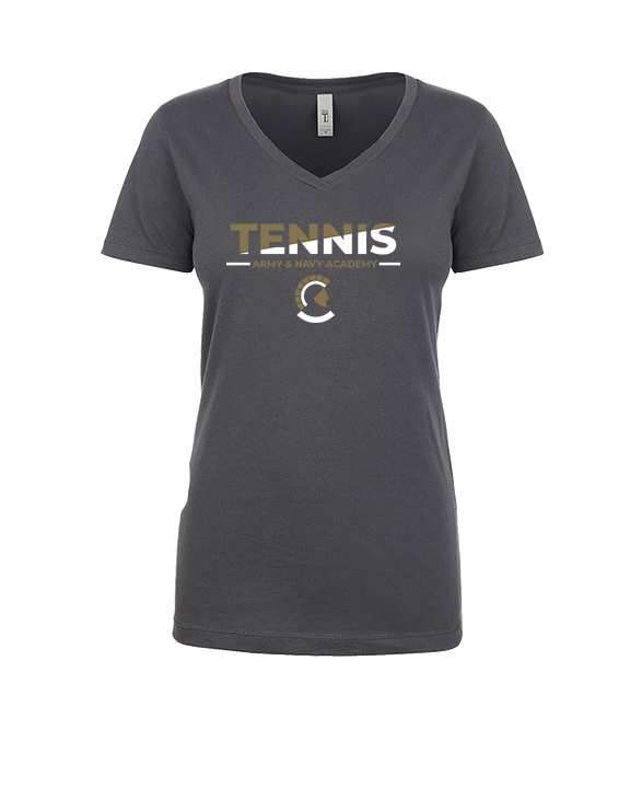 Army & Navy Academy Tennis Cut - Womens Vneck