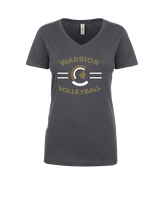 Army & Navy Academy Volleyball Curve - Womens V-Neck