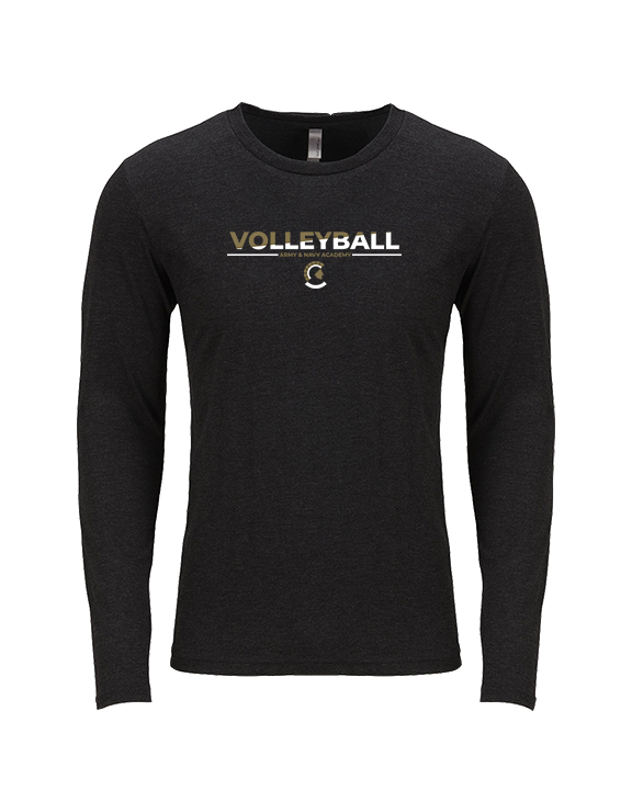 Army & Navy Academy Volleyball Cut - Tri-Blend Long Sleeve