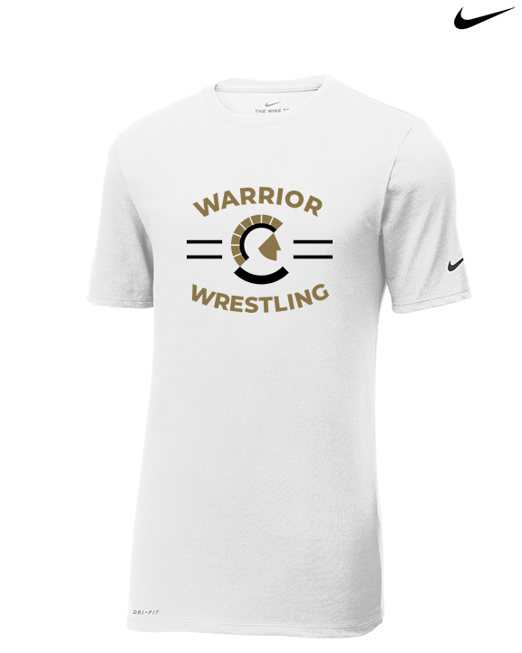 Army & Navy Academy Wrestling Curve - Mens Nike Cotton Poly Tee