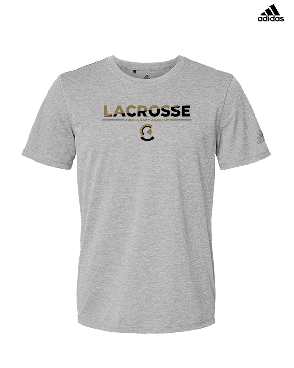 Army and Navy Academy Lacrosse Cut - Mens Adidas Performance Shirt