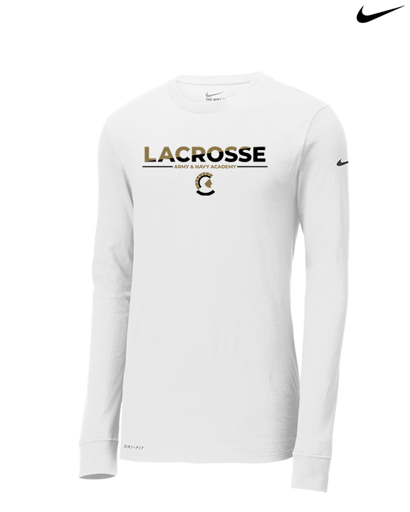 Army and Navy Academy Lacrosse Cut - Mens Nike Longsleeve
