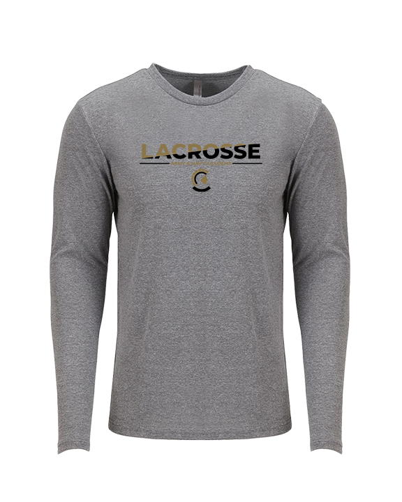 Army and Navy Academy Lacrosse Cut - Tri-Blend Long Sleeve
