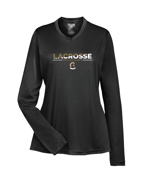 Army and Navy Academy Lacrosse Cut - Womens Performance Longsleeve