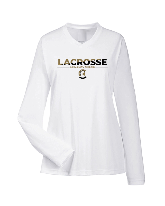 Army and Navy Academy Lacrosse Cut - Womens Performance Longsleeve