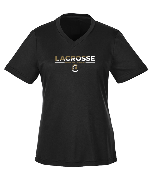 Army and Navy Academy Lacrosse Cut - Womens Performance Shirt
