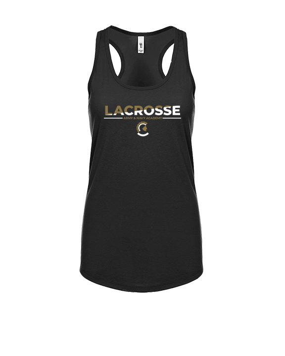 Army and Navy Academy Lacrosse Cut - Womens Tank Top