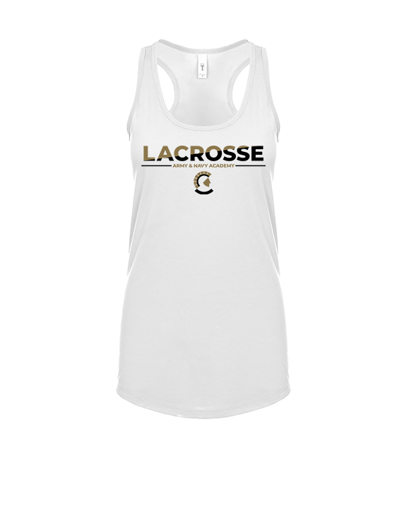 Army and Navy Academy Lacrosse Cut - Womens Tank Top
