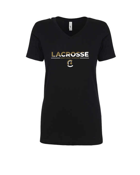 Army and Navy Academy Lacrosse Cut - Womens Vneck