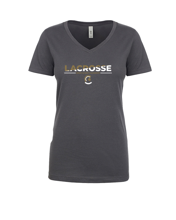 Army and Navy Academy Lacrosse Cut - Womens Vneck
