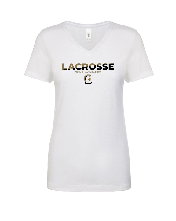 Army and Navy Academy Lacrosse Cut - Womens Vneck