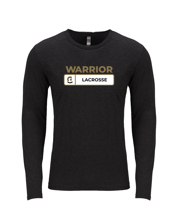 Army and Navy Academy Lacrosse Pennant - Tri-Blend Long Sleeve