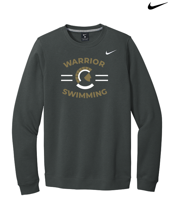 Army & Navy Academy Swimming Curve - Mens Nike Crewneck