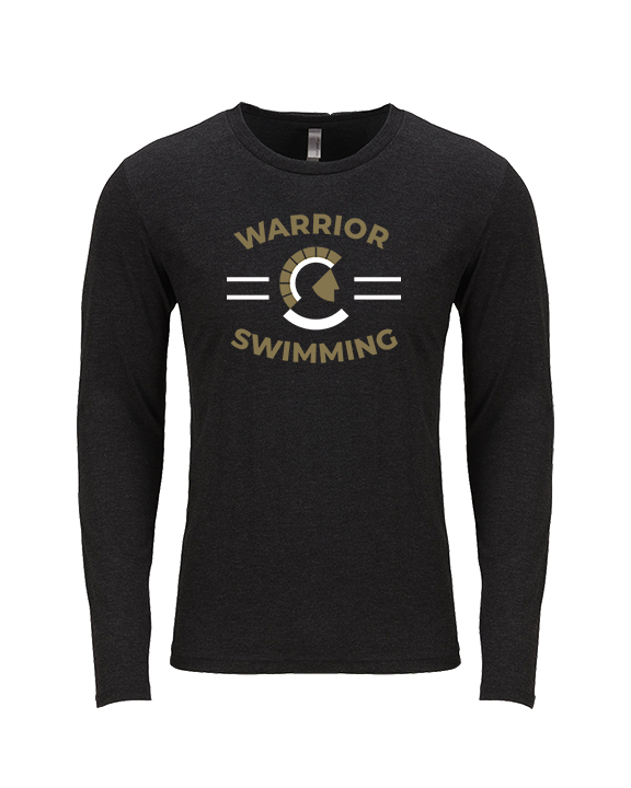 Army & Navy Academy Swimming Curve - Tri-Blend Long Sleeve
