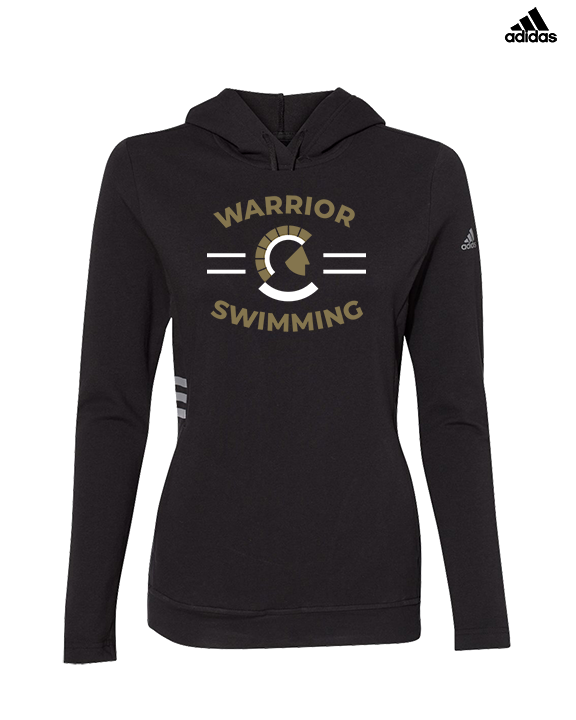 Army & Navy Academy Swimming Curve - Womens Adidas Hoodie