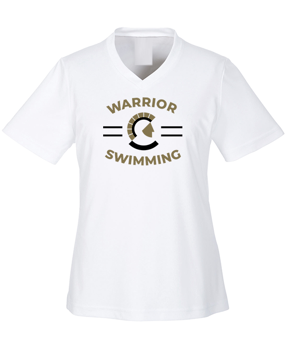 Army & Navy Academy Swimming Curve - Womens Performance Shirt