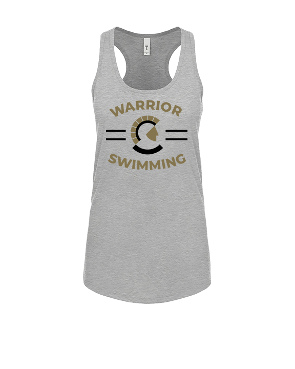 Army & Navy Academy Swimming Curve - Womens Tank Top