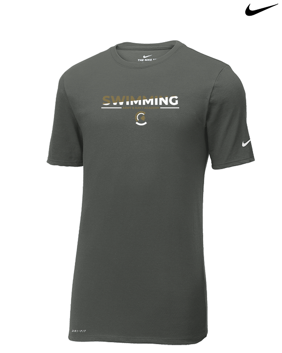 Army & Navy Academy Swimming Cut - Mens Nike Cotton Poly Tee