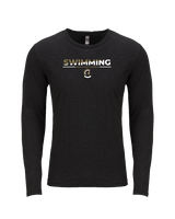 Army & Navy Academy Swimming Cut - Tri-Blend Long Sleeve