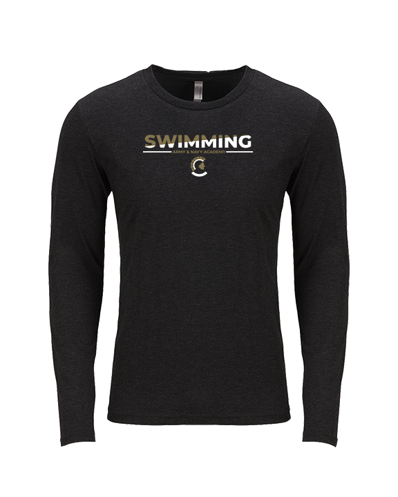 Army & Navy Academy Swimming Cut - Tri-Blend Long Sleeve