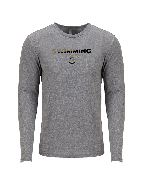 Army & Navy Academy Swimming Cut - Tri-Blend Long Sleeve