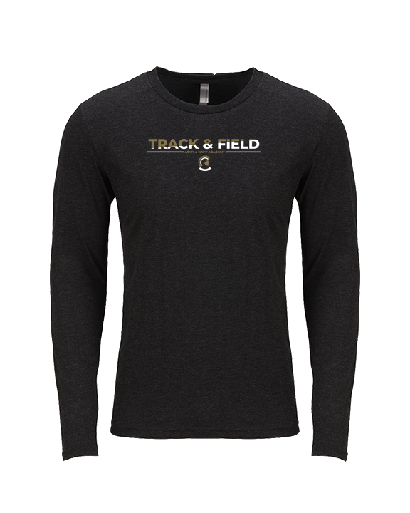 Army & Navy Academy Track & Field Cut - Tri-Blend Long Sleeve