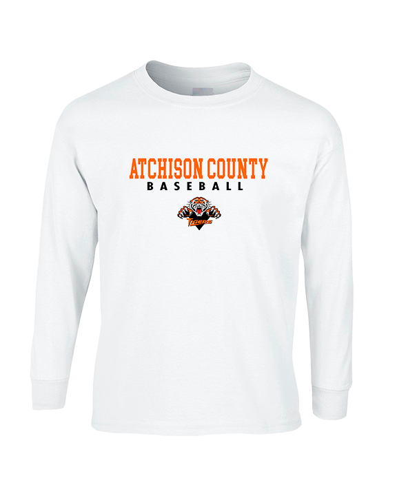 Atchison County HS Baseball Block - Cotton Longsleeve