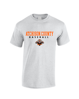 Atchison County HS Baseball Block - Cotton T-Shirt