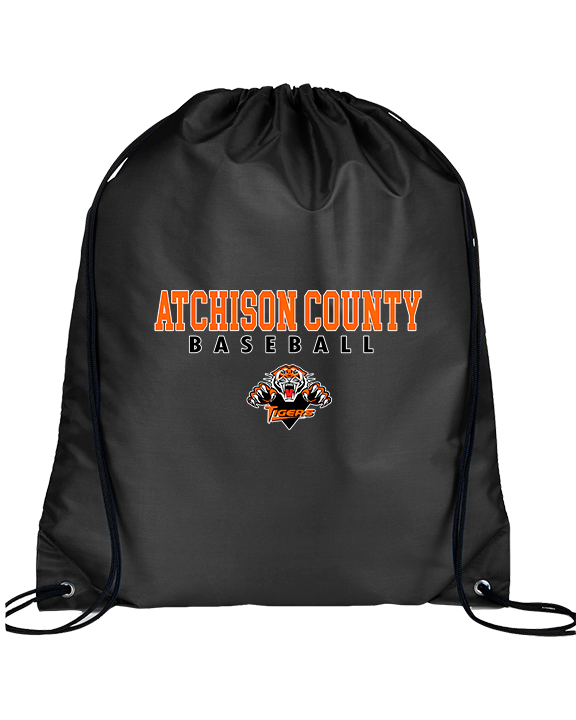Atchison County HS Baseball Block - Drawstring Bag