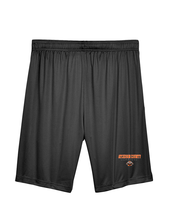 Atchison County HS Baseball Block - Mens Training Shorts with Pockets