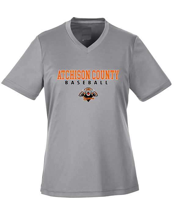 Atchison County HS Baseball Block - Womens Performance Shirt