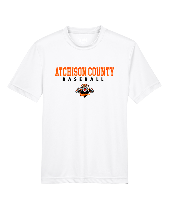 Atchison County HS Baseball Block - Youth Performance Shirt