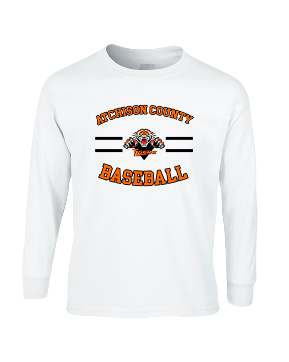 Atchison County HS Baseball Curve - Cotton Longsleeve